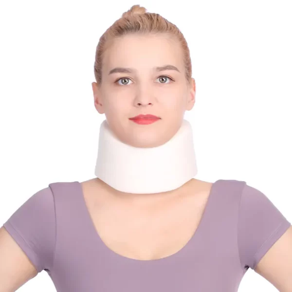 Soft foam cervical collar neck brace support for neck injuries pain
